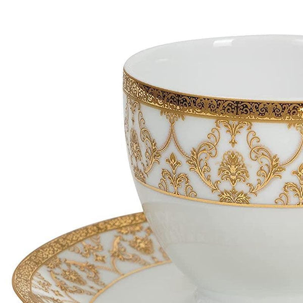 Tea Cup - Aureate Bliss Cup Saucer- Set of Six