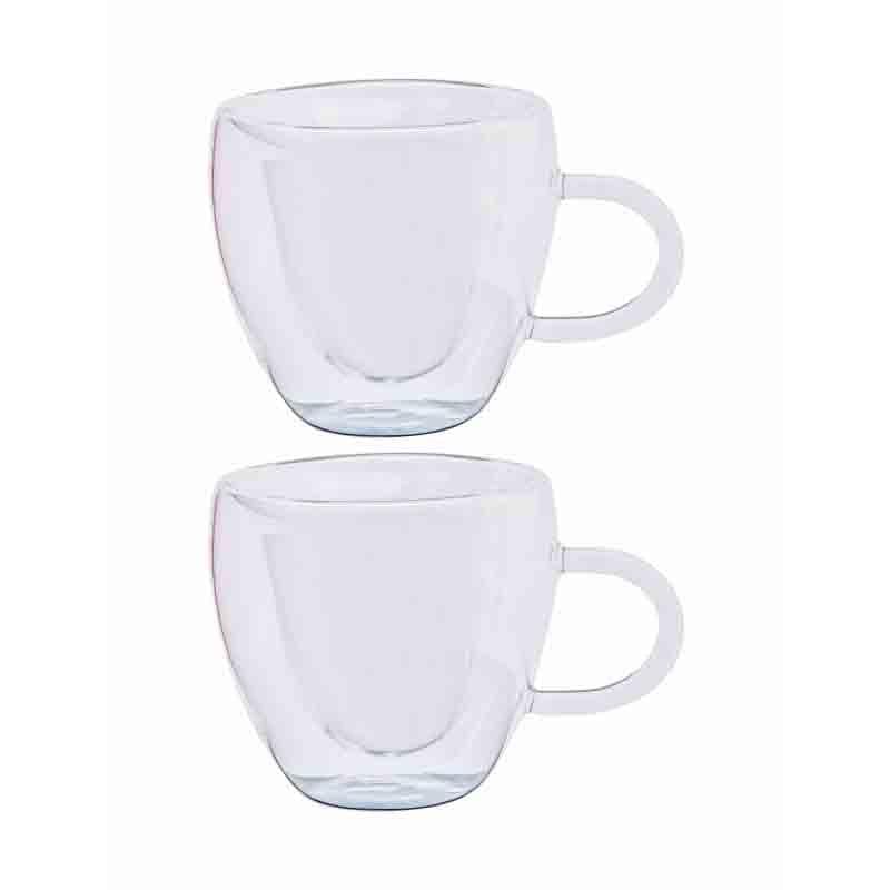 Buy CoolTrex Glass Mug (Short) - Set of Two Tea Cup from Vaaree