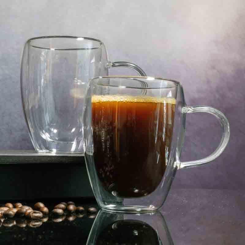 Buy CoolTrex Glass Mug (Tall) - Set of Two Tea Cup from Vaaree