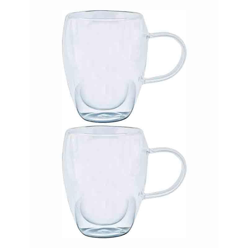 Buy CoolTrex Glass Mug (Tall) - Set of Two Tea Cup from Vaaree