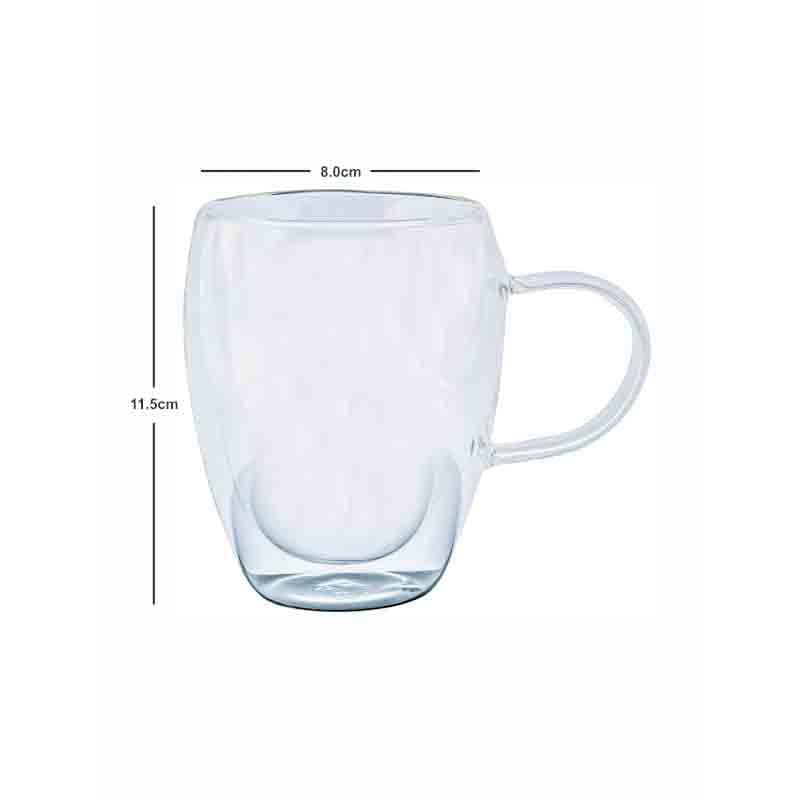 Buy CoolTrex Glass Mug (Tall) - Set of Two Tea Cup from Vaaree