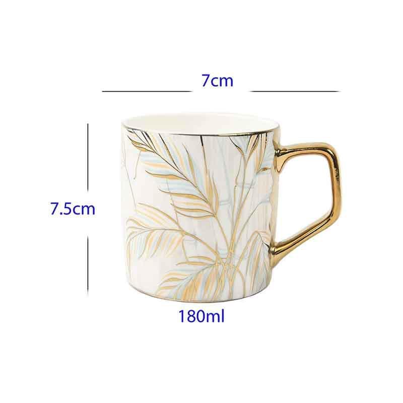 Tea Cup - Feather Mug (160 ML) - Set of Six