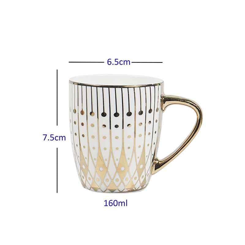 Tea Cup - Glimmer Mugs (160 ML) - Set of Six