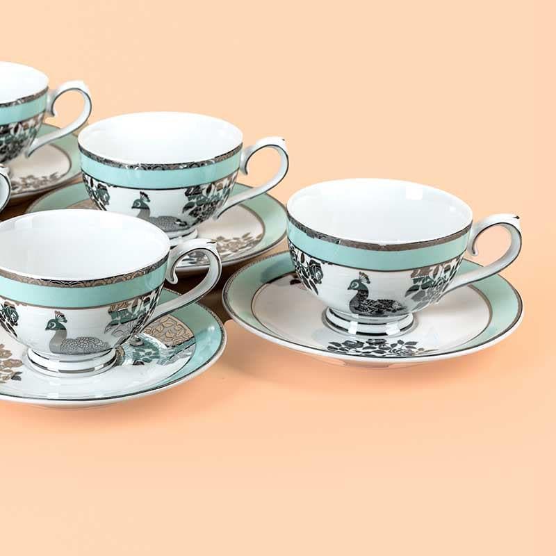 Buy Plume Tea Cup & Saucer - Set of Six Tea Cup from Vaaree