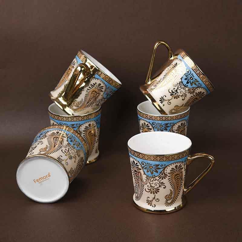 Buy Royal Crusade Cups (180 ML) - Set of Six Tea Cup from Vaaree