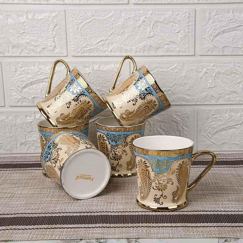 Buy Royal Crusade Cups (180 ML) - Set of Six Tea Cup from Vaaree