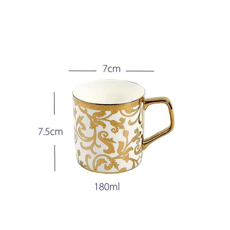 Tea Cup - Royale Coffee Mugs (160 ML) - Set of Six