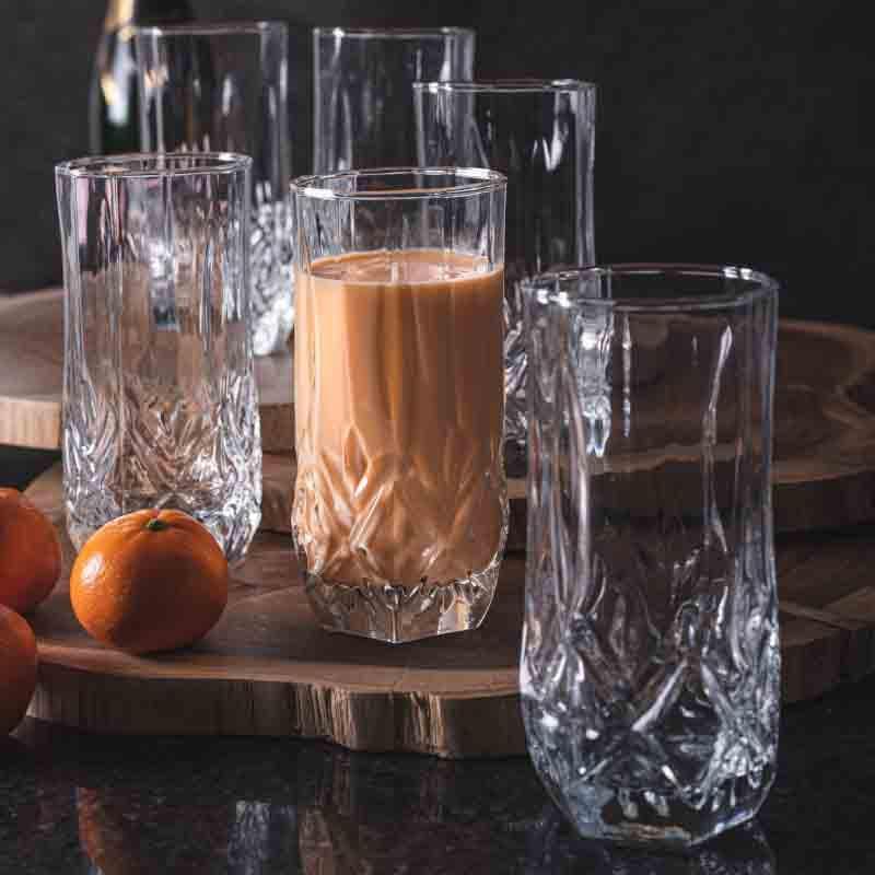 Buy Rubix Glass Tumbler - Set of Six Tumbler from Vaaree