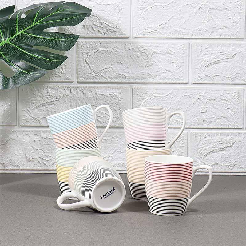 Buy Shimmy Coffee Mugs (180 ML) - Set of Six Tea Cup from Vaaree