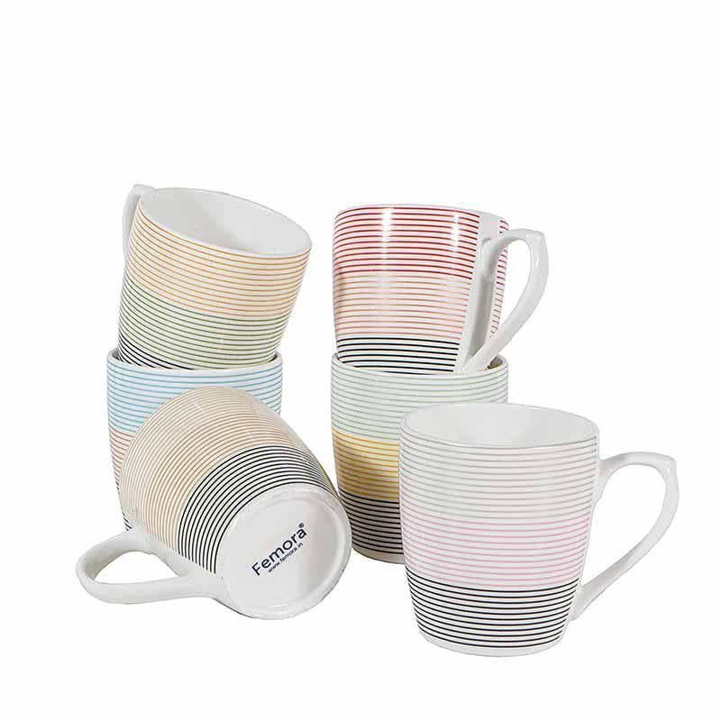 Buy Shimmy Coffee Mugs (180 ML) - Set of Six Tea Cup from Vaaree