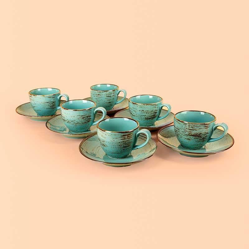 Buy Sonoran Gold Cup & Saucer - Set of Six Tea Cup from Vaaree