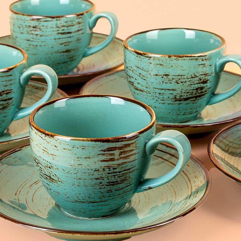 Buy Sonoran Gold Cup & Saucer - Set of Six Tea Cup from Vaaree