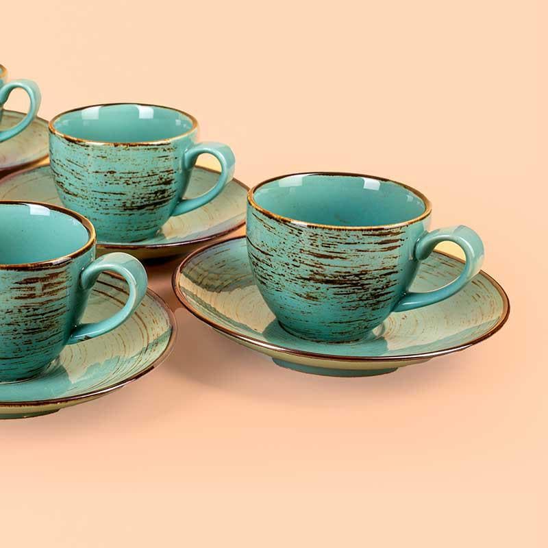 Buy Sonoran Gold Cup & Saucer - Set of Six Tea Cup from Vaaree