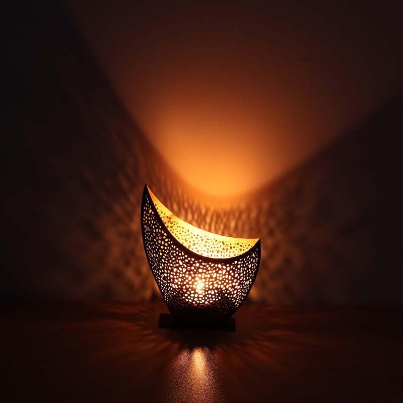 Tea Light Candle Holders - Half Moon Tea Light Holder