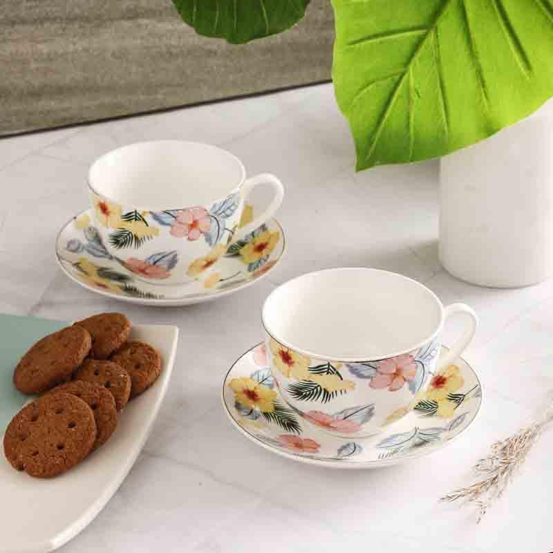 Buy Meadows Cup & Saucer - Set Of Two Tea Set & Tea Pots from Vaaree