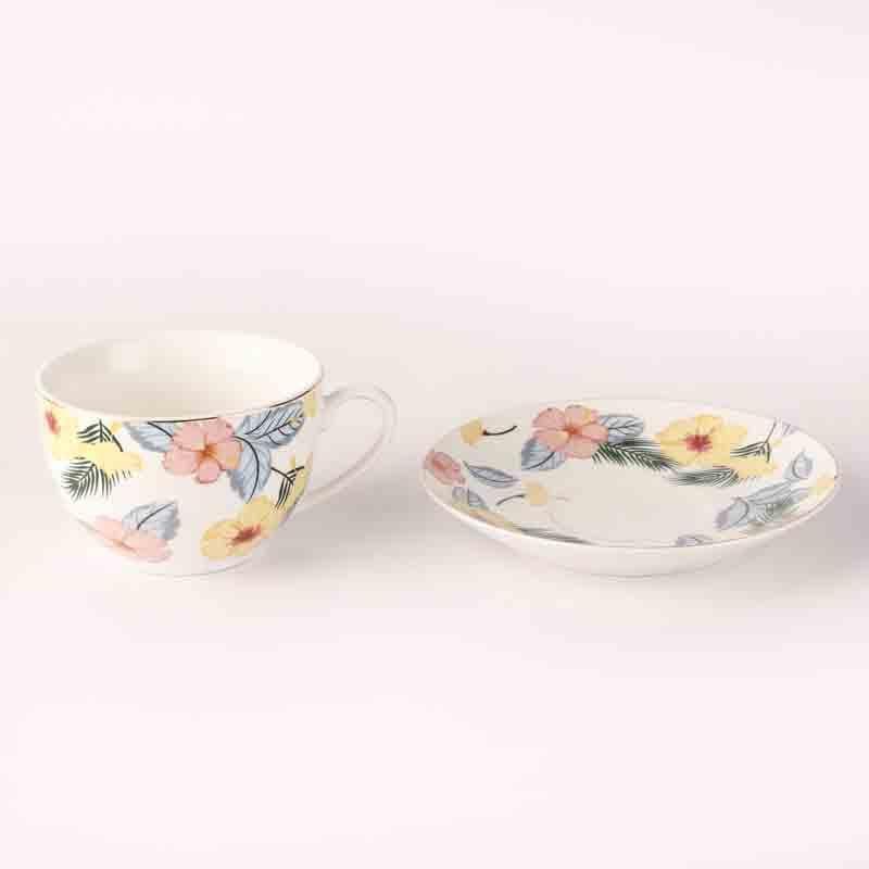 Buy Meadows Cup & Saucer - Set Of Two Tea Set & Tea Pots from Vaaree