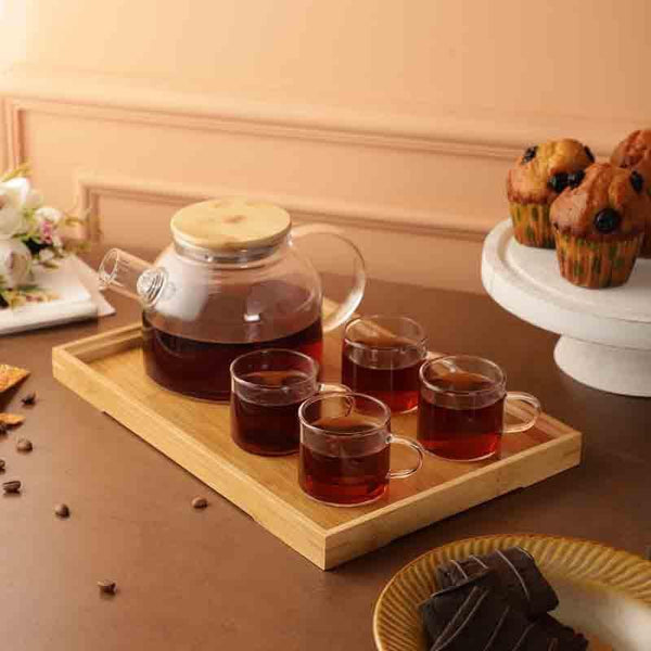 Tea Sets & Tea Pots - Oak Chai Set