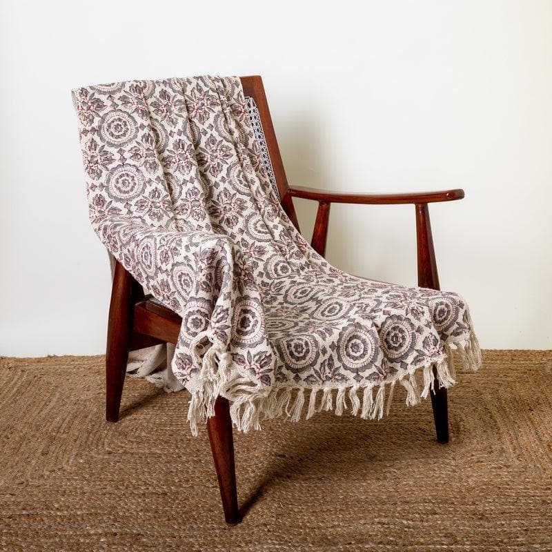 Buy Aspiring Chakras Handblock Printed Throw Throws from Vaaree