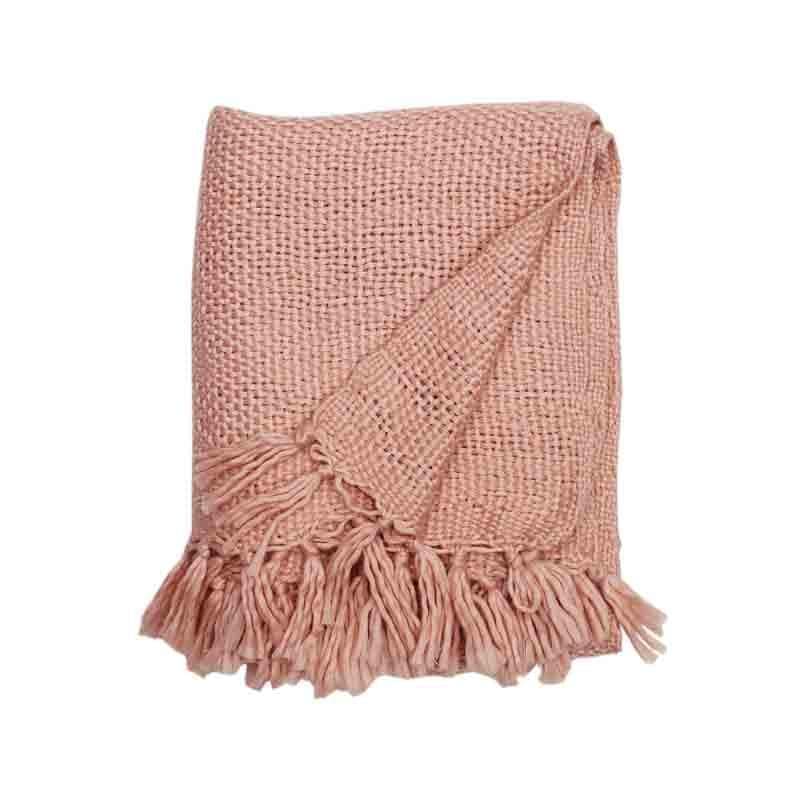 Buy Nalinam Throw - Pink Throws from Vaaree