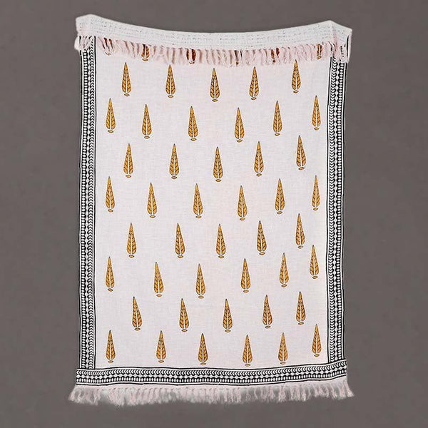 Buy Pine-Drop Handblock Printed Throws Throws from Vaaree