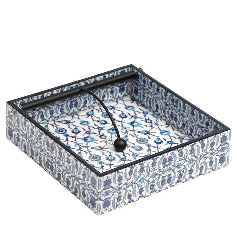 Buy Indigo Florets Tissue Holder Tissue Holder from Vaaree