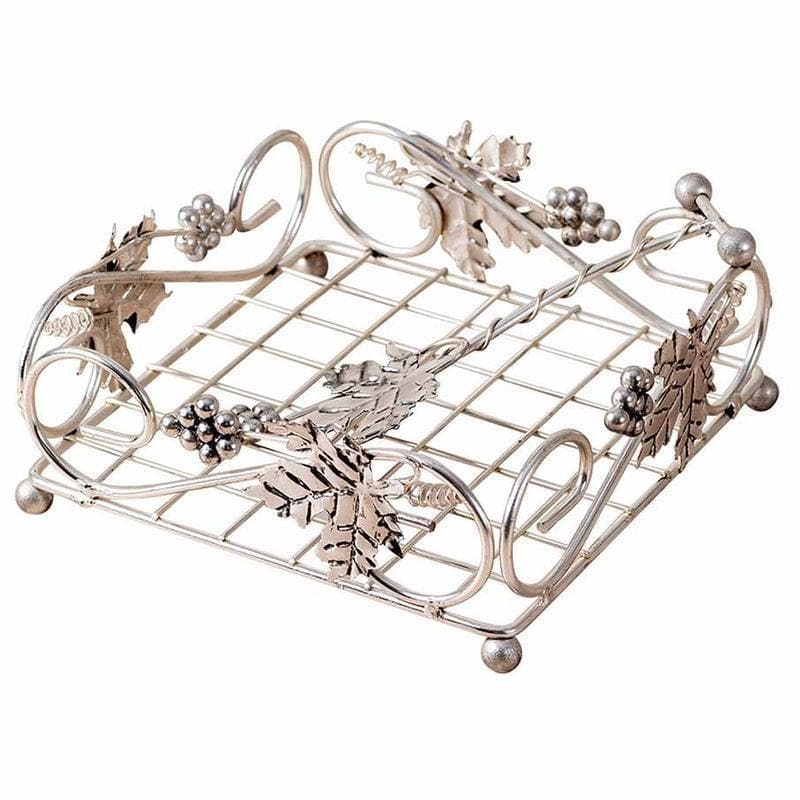 Buy Lustre Napkin Holder - Silver Tissue Holder from Vaaree