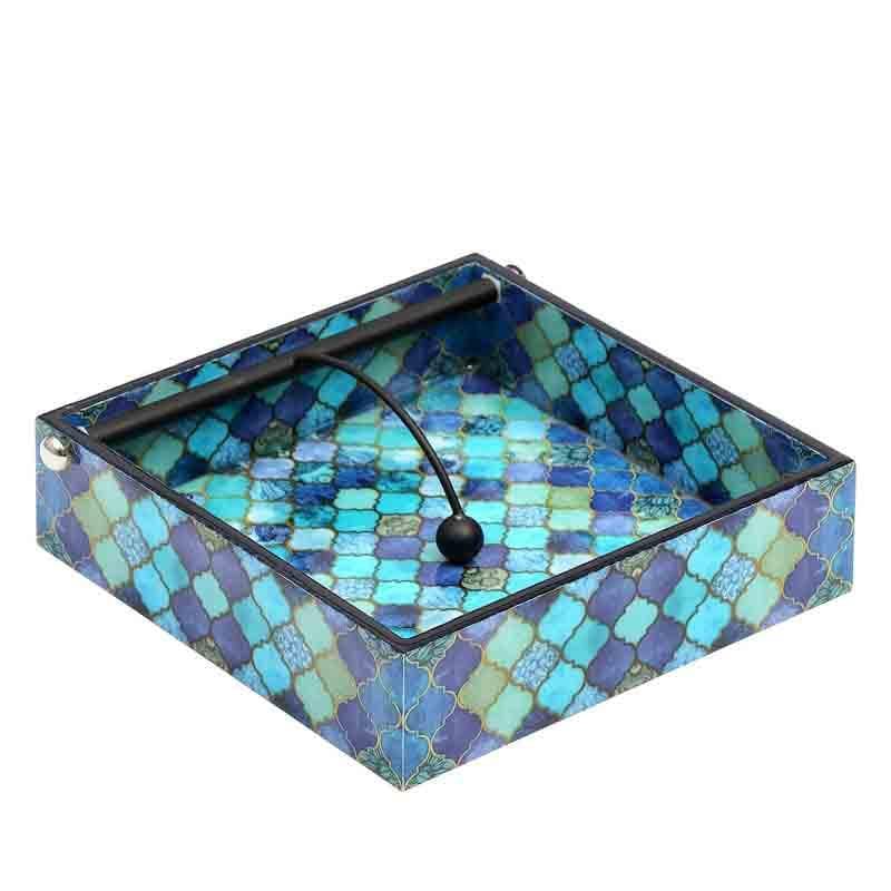 Buy Ombre Checkered Tissue Holder Tissue Holder from Vaaree