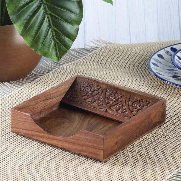 Tissue Holder - Perennial Carved Tissue Holder