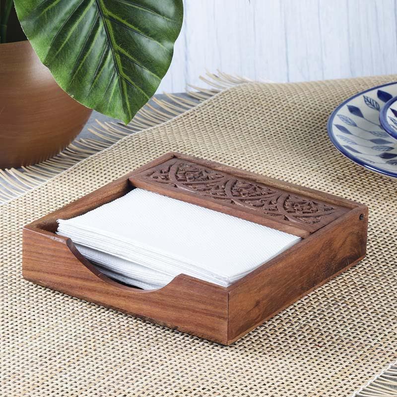 Buy Perennial Carved Tissue Holder Tissue Holder from Vaaree