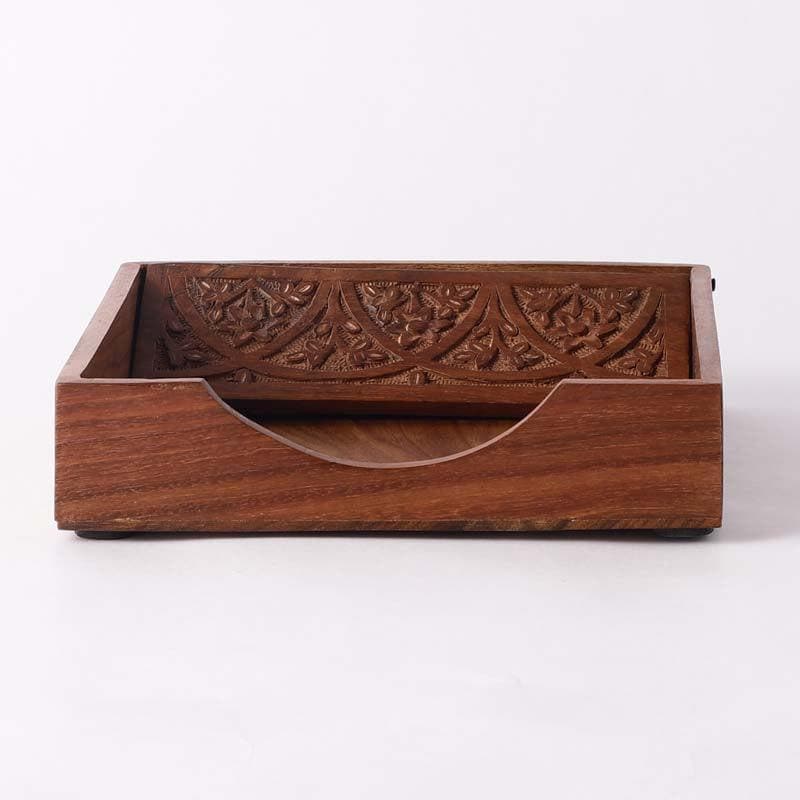 Buy Perennial Carved Tissue Holder Tissue Holder from Vaaree