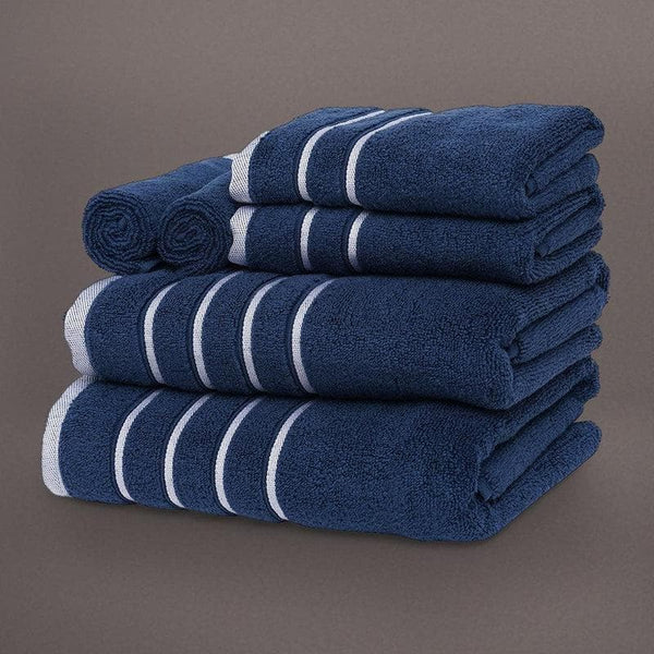 Buy Blue Oh-so-soft Towel (Set of Six) Towel Sets from Vaaree