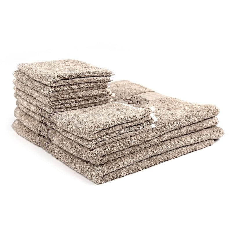 Buy Quintessentially Beige Towel- Set Of Eight Towel Sets from Vaaree