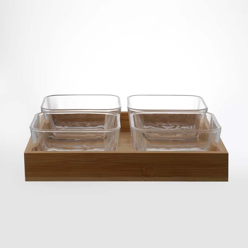 Buy Cedar Deli Serving Set - Set Of Four Serving Tray from Vaaree