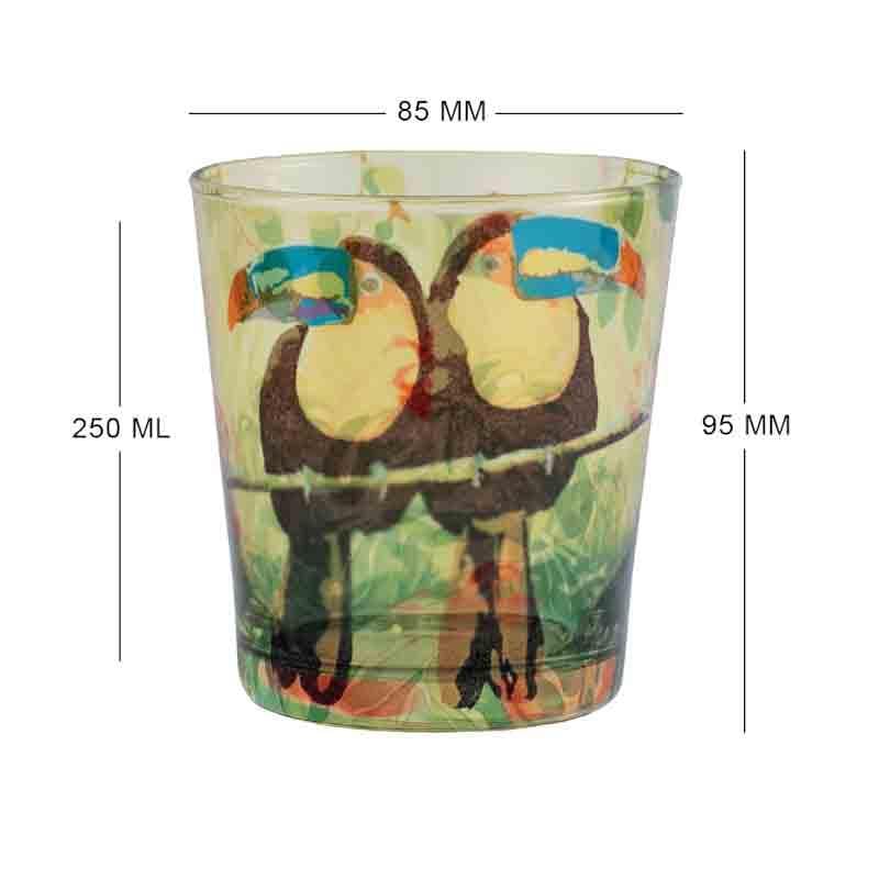 Tumbler - Toucan Conical Glass Tumbler - Set Of Four