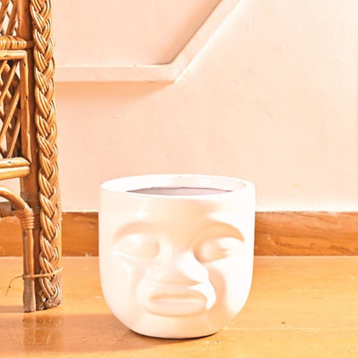 Buy Ugaoo Unwavered Love - Kids Pout Face Ceramic Pot at Vaaree online | Beautiful Pots & Planters to choose from