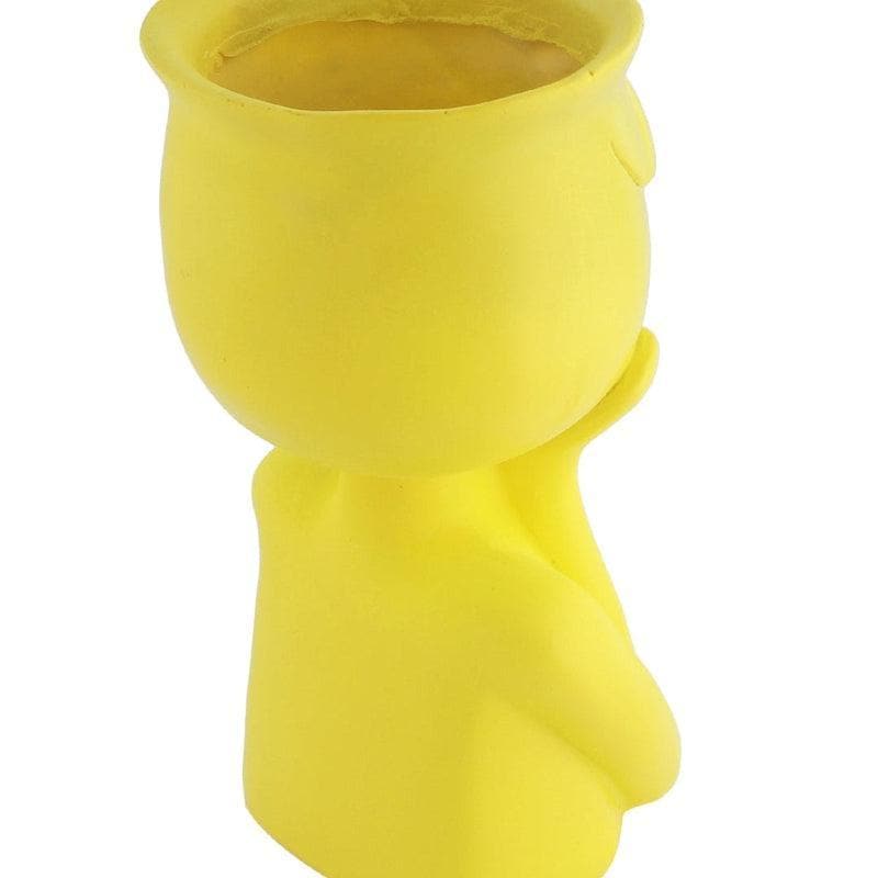 Buy Vase - Adorable Face Vase- Yellow at Vaaree online