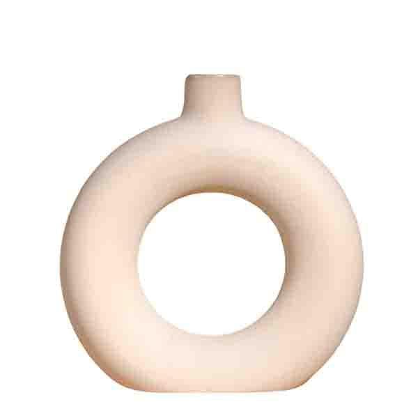 Buy Boho Donut Vase - Powder Pink Vase from Vaaree