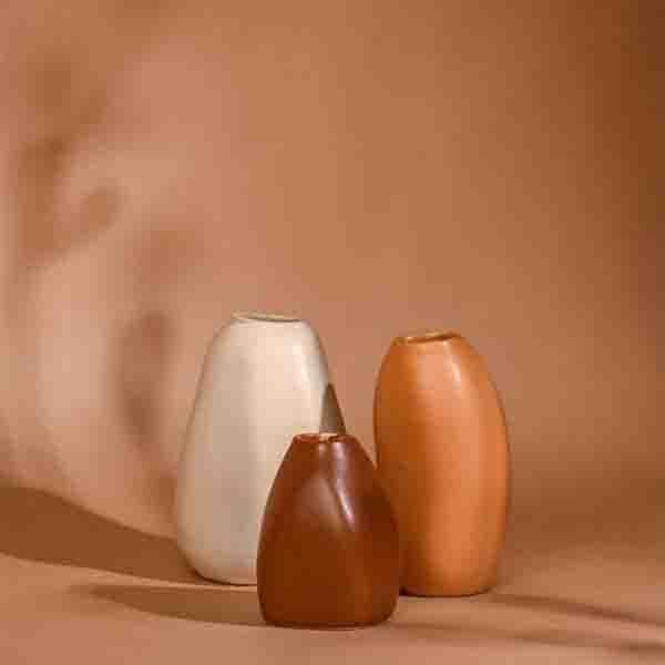 Buy Brown Family Vase - Set Of Three Vase from Vaaree