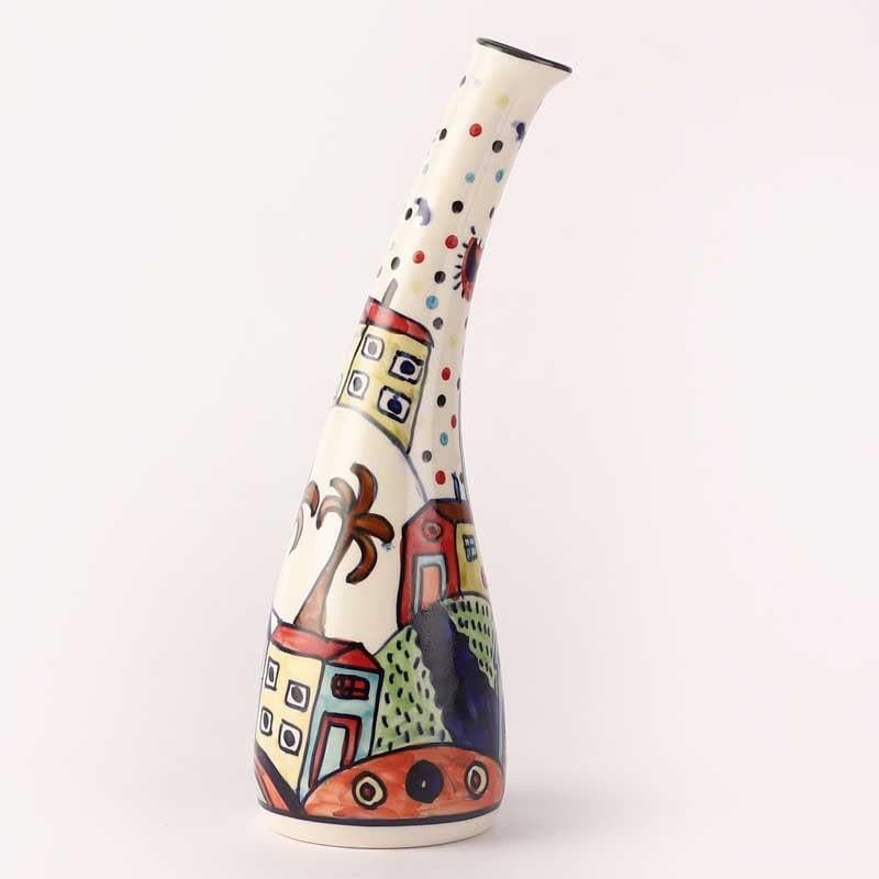 Buy Down the Alleys Handpainted Vase Vase from Vaaree