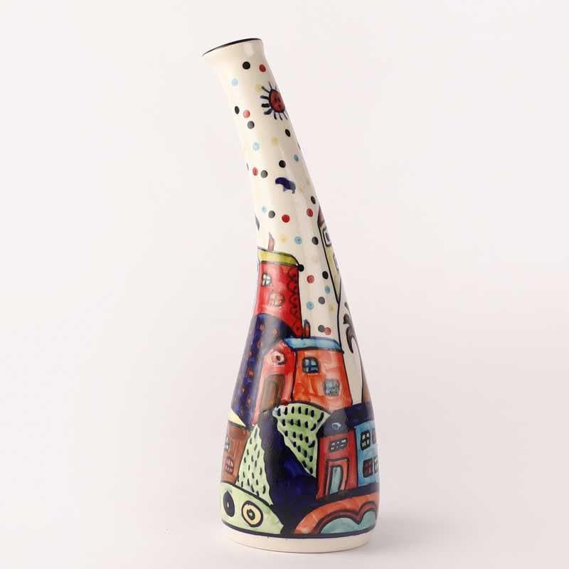 Buy Down the Alleys Handpainted Vase Vase from Vaaree