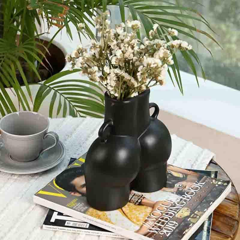 Buy Greek Goddess Vase - Black Vase from Vaaree