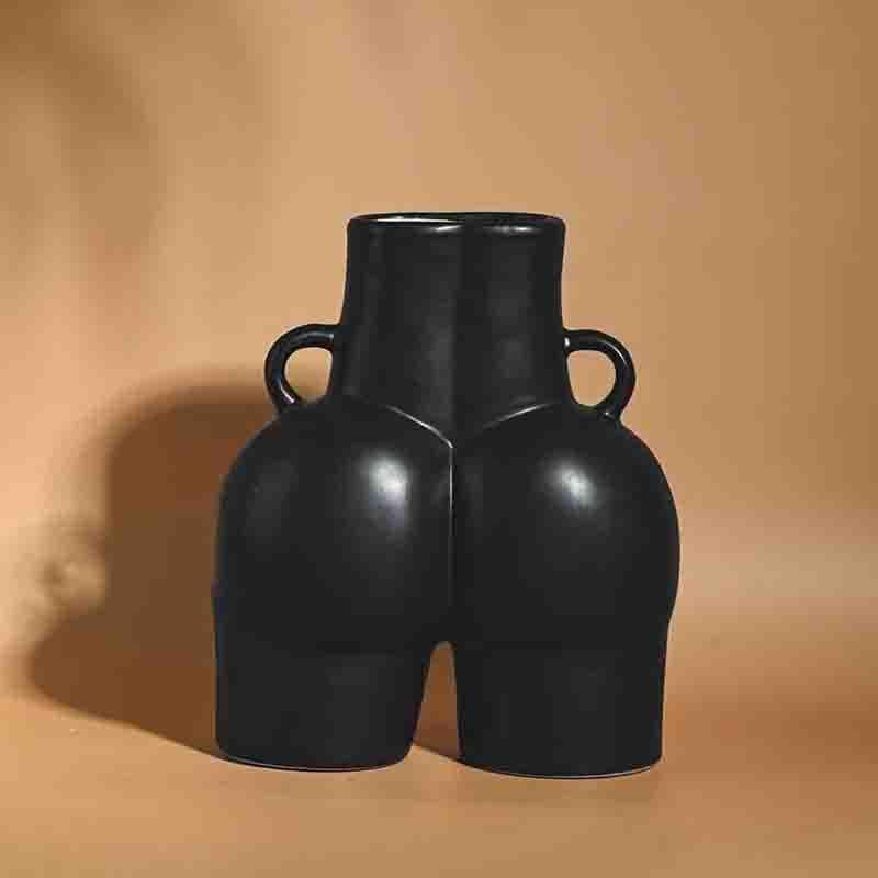 Buy Greek Goddess Vase - Black Vase from Vaaree