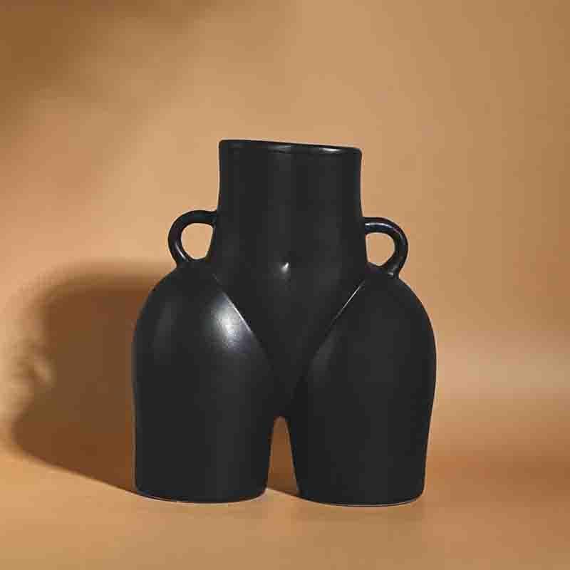 Buy Greek Goddess Vase - Black Vase from Vaaree