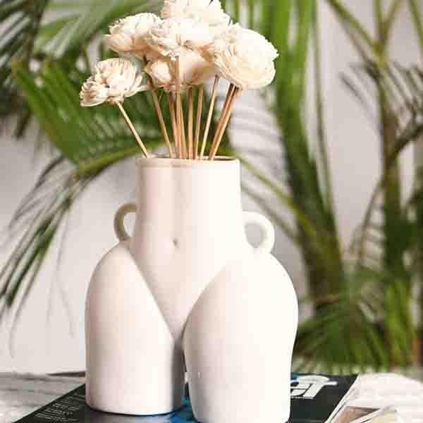 Buy Greek Goddess Vase - White Vase from Vaaree