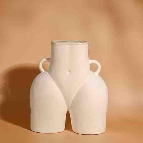 Vase - Greek Goddess Vase - White