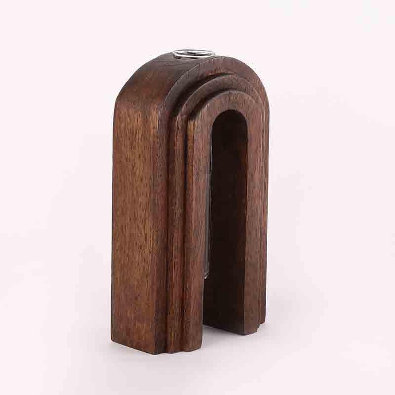 Buy Inverted U Testube Planter - Dark Brown Vase from Vaaree