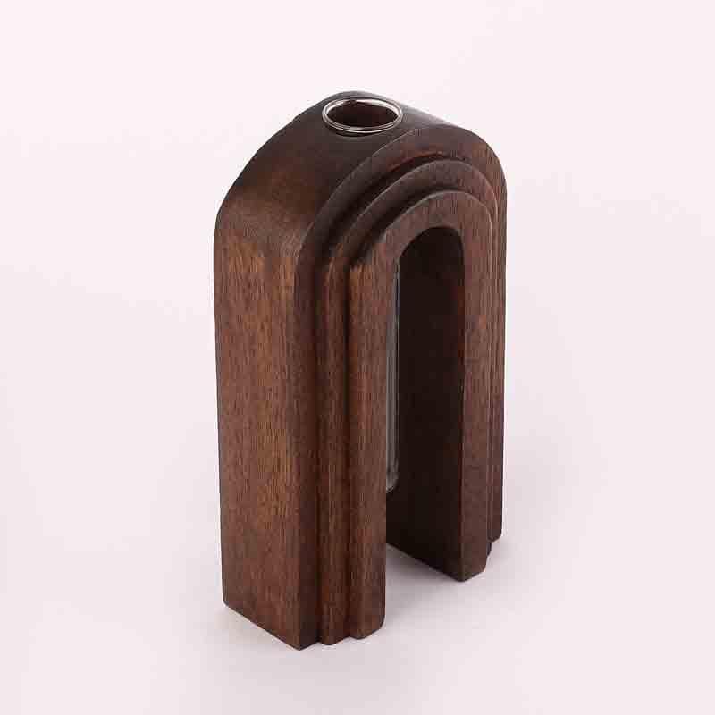 Buy Inverted U Testube Planter - Dark Brown Vase from Vaaree