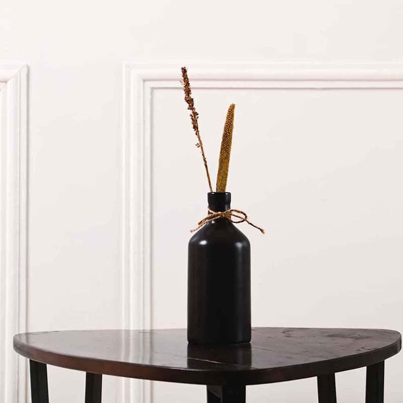 Buy Japanese Bottle Vase - Black Vase from Vaaree