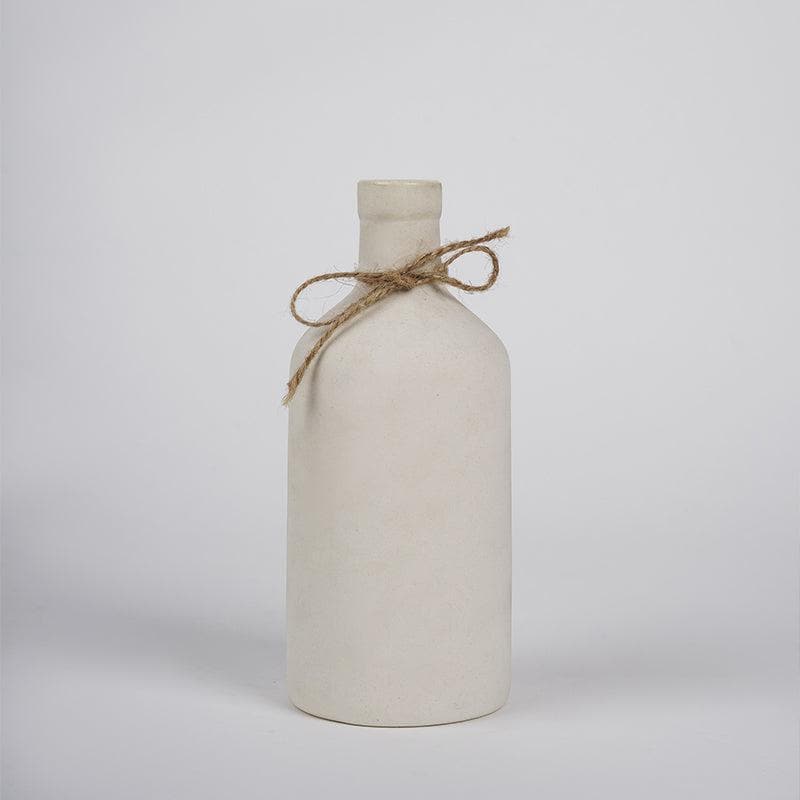 Buy Japanese Bottle Vase - White Vase from Vaaree