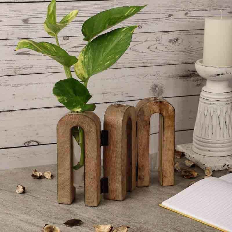 Buy Monarch Testube Planter - Brown Vase from Vaaree